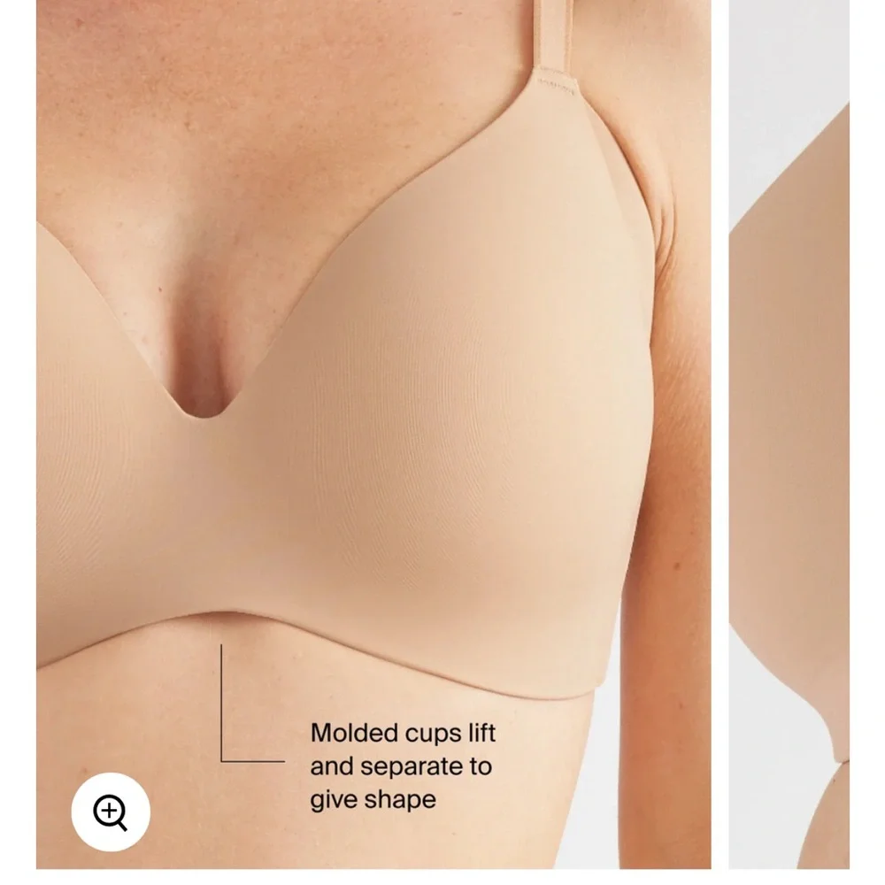 Knix WingWoman Contour Bra Warm Sand Nude Tan Beige Wireless T-Shirt